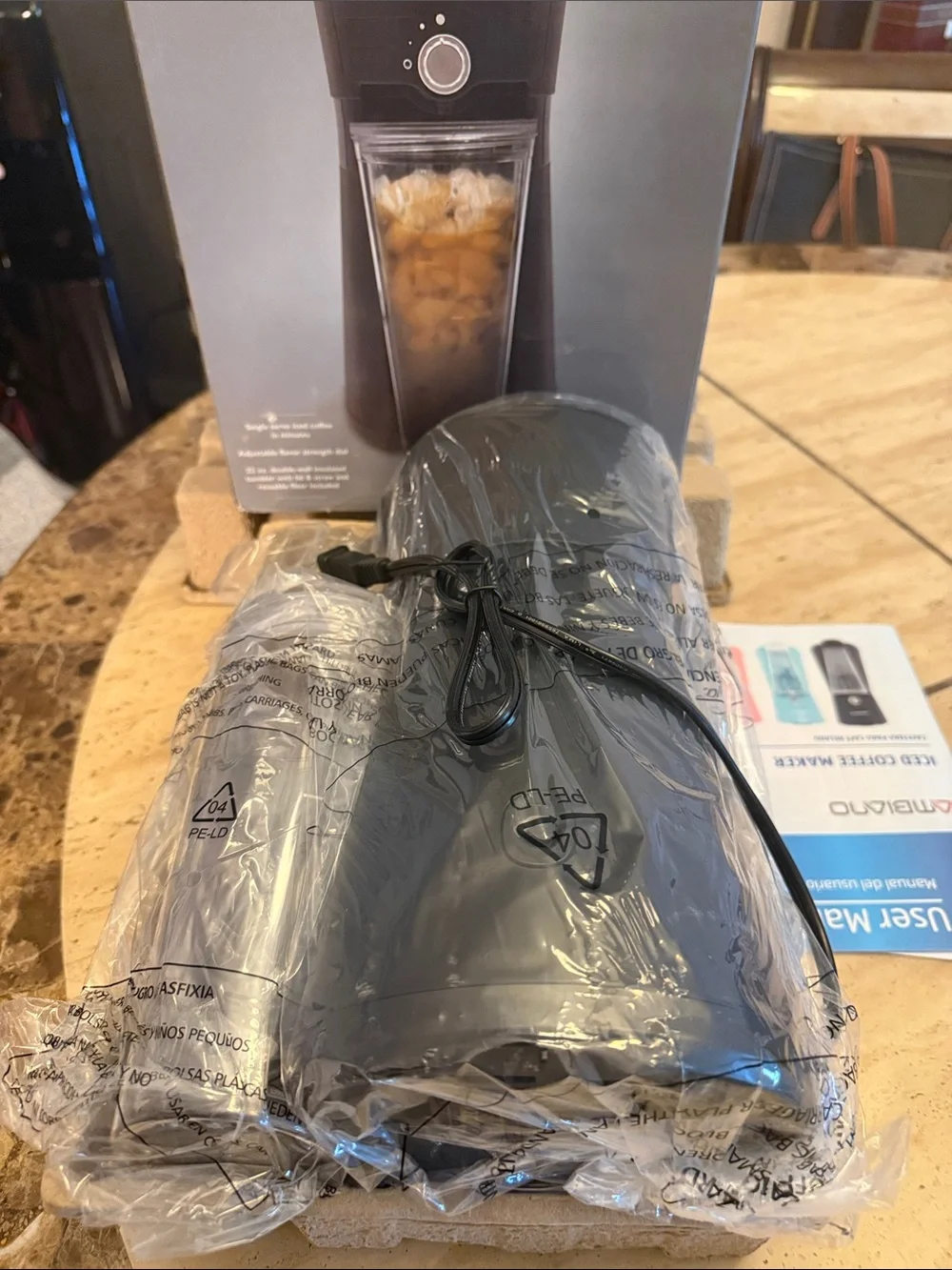 Ambiano Iced Coffee Maker in Black